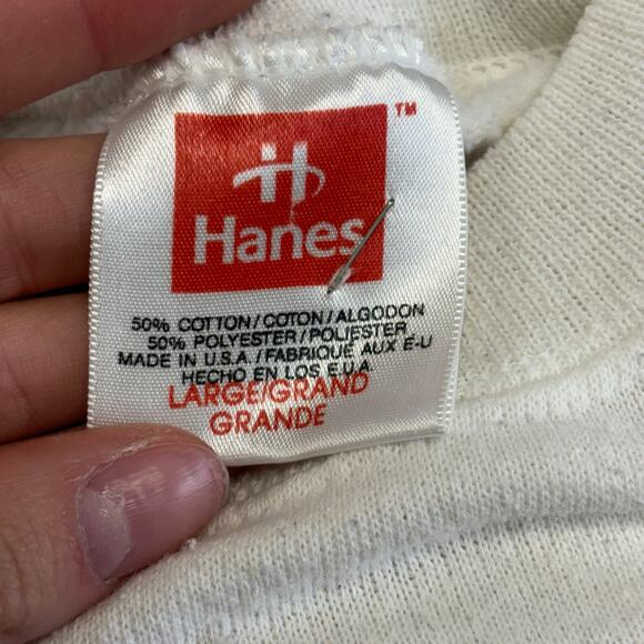 Vintage Hanes Tis The Season To Be Greedy Daffy Duck Mens L Retro Sweatshirt USA - Picture 4 of 8